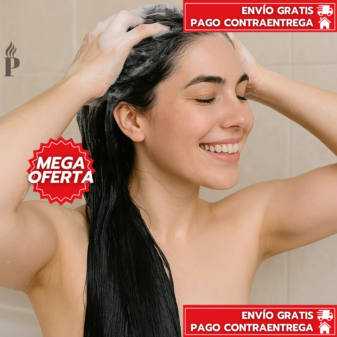 X Oferta Especial 3x1: Black Hair Dye™ - Shampoo Tinte Nutritivo Anti-Canas de Efecto Inmediato