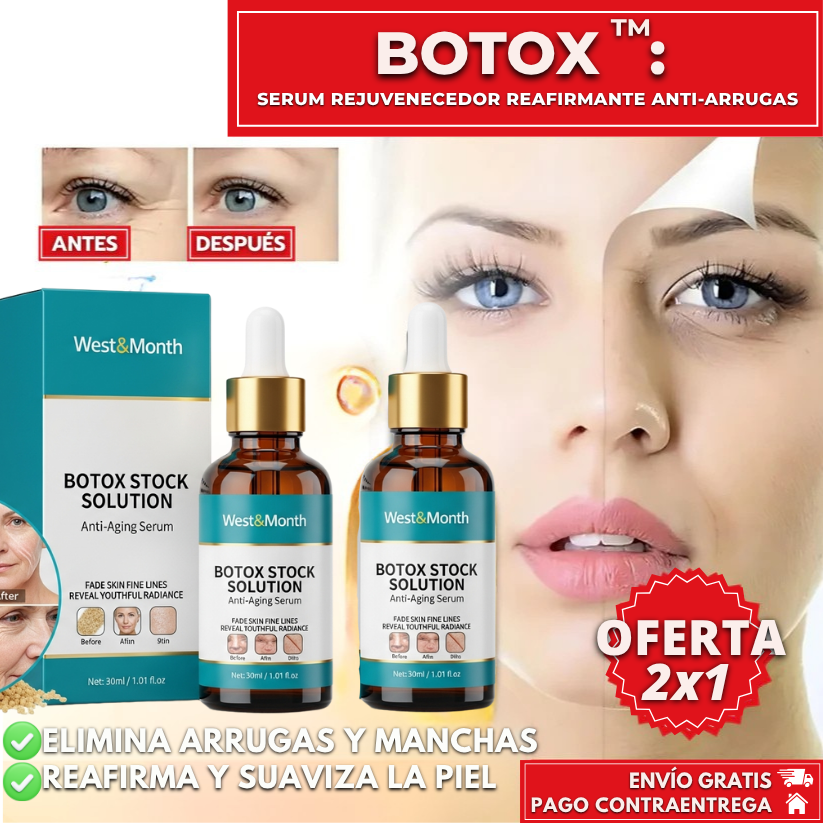 Oferta Especial 2x1: Botox™ - Serum Rejuvenecedor Reafirmante Anti-Arrugas